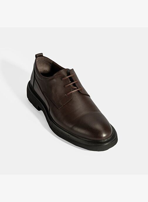 Erkek Kahve Bağcıklı Klasik Ayakkabı - Görsel 6
