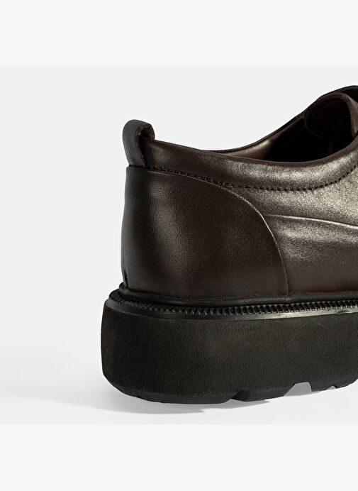 Erkek Kahve Bağcıklı Klasik Ayakkabı - Görsel 7