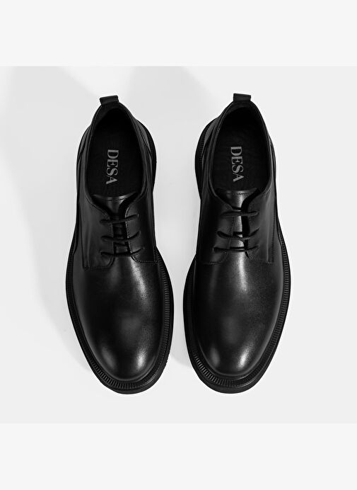 Erkek Siyah Bağcıklı Klasik Ayakkabı - Görsel 8