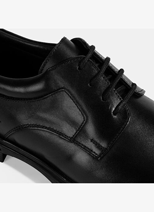Erkek Siyah Klasik Deri Ayakkabı - Görsel 7