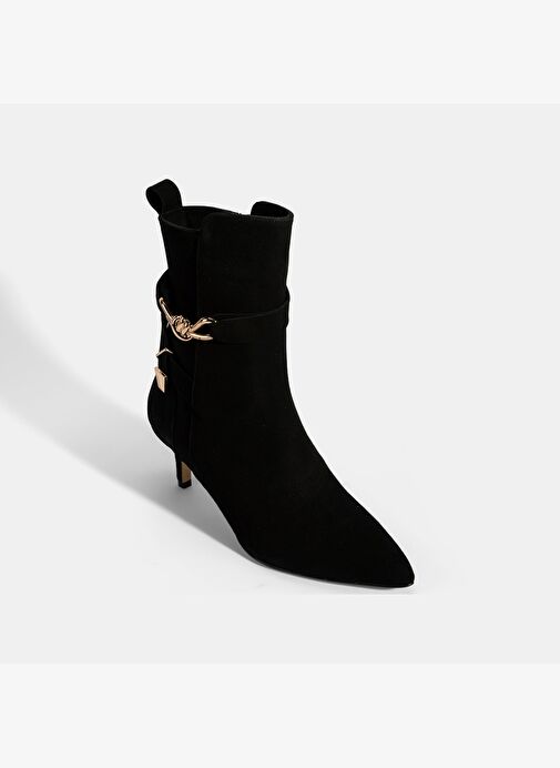 Desa Desa Kadın Siyah Sivri Burunlu İnce Topuklu Süet Çizme Bot | Boyner Siyah - 6. görsel