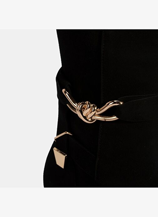 Desa Desa Kadın Siyah Sivri Burunlu İnce Topuklu Süet Çizme Bot | Boyner Siyah - 7. görsel