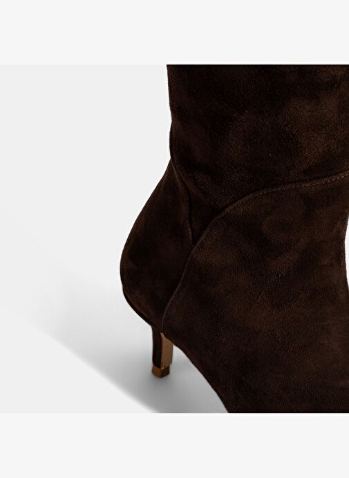 Desa Desa Kahverengi Kadın Kahve Sivri Burunlu İnce Topuklu Süet Çizme Bot | Boyner Kahverengi - 7. görsel