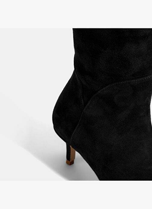 Desa Desa Kadın Siyah Sivri Burunlu İnce Topuklu Süet Çizme Bot | Boyner Siyah - 7. görsel