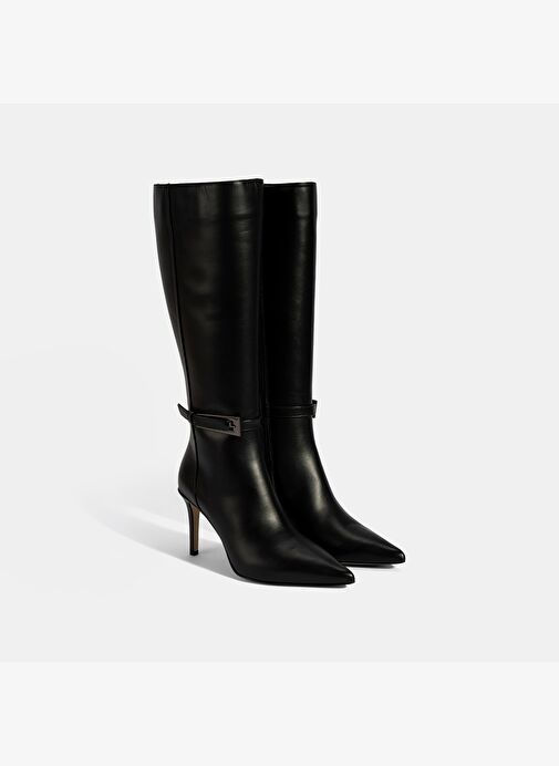 Desa Desa Kadın Siyah Sivri Burunlu İnce Topuklu Deri Çizme Bot | Boyner Siyah - 2. görsel