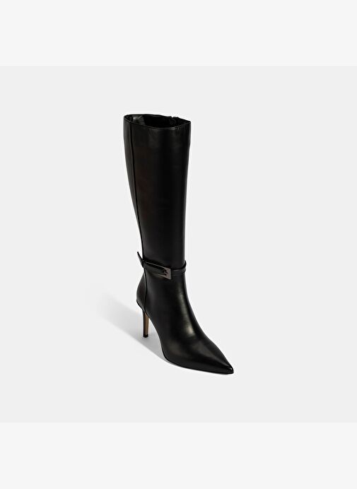 Desa Desa Kadın Siyah Sivri Burunlu İnce Topuklu Deri Çizme Bot | Boyner Siyah - 6. görsel