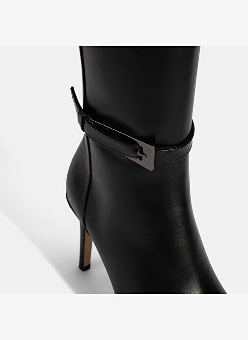 Desa Desa Kadın Siyah Sivri Burunlu İnce Topuklu Deri Çizme Bot | Boyner Siyah - 7. görsel