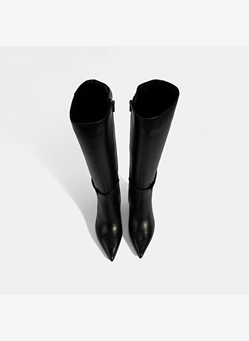 Desa Desa Kadın Siyah Sivri Burunlu İnce Topuklu Deri Çizme Bot | Boyner Siyah - 8. görsel