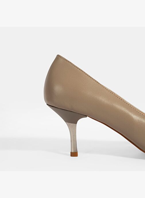 Kadın Vizon Deri Stiletto - Görsel 7