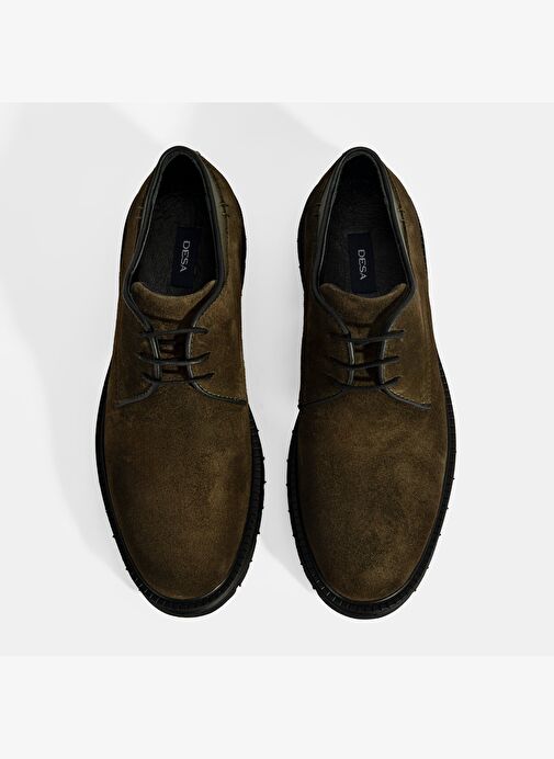 Erkek Yeşil Bağcıklı Süet Günlük Ayakkabı - Görsel 8