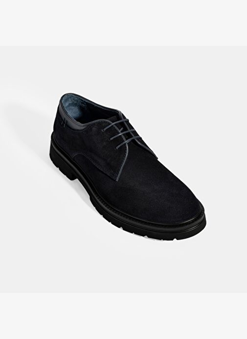 Erkek Lacivert Bağcıklı Süet Günlük Ayakkabı - Görsel 6