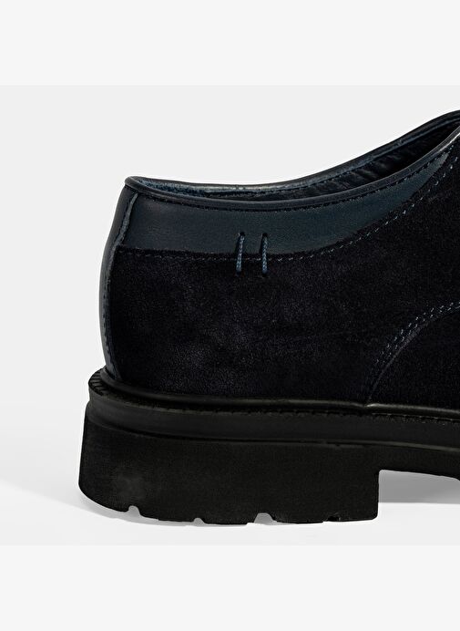 Erkek Lacivert Bağcıklı Süet Günlük Ayakkabı - Görsel 7