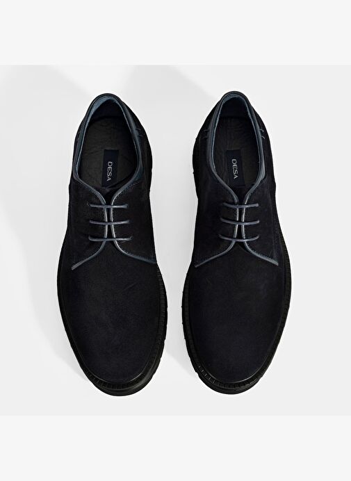 Erkek Lacivert Bağcıklı Süet Günlük Ayakkabı - Görsel 8