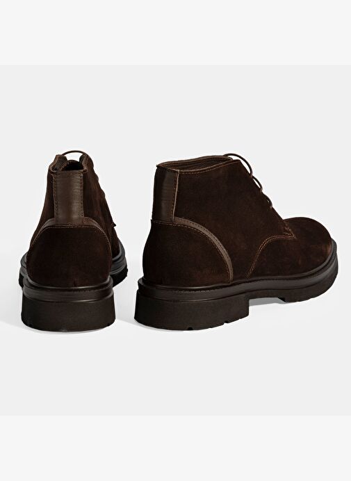 Erkek Kahve Bağcıklı Süet Bot - Görsel 9