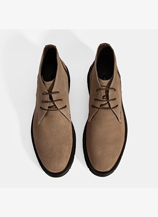 Erkek Vizon Bağcıklı Süet Bot - Görsel 8