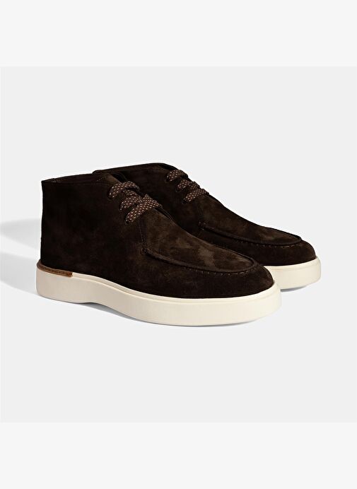 Erkek Kahve Bağcıklı Süet Bot - Görsel 2