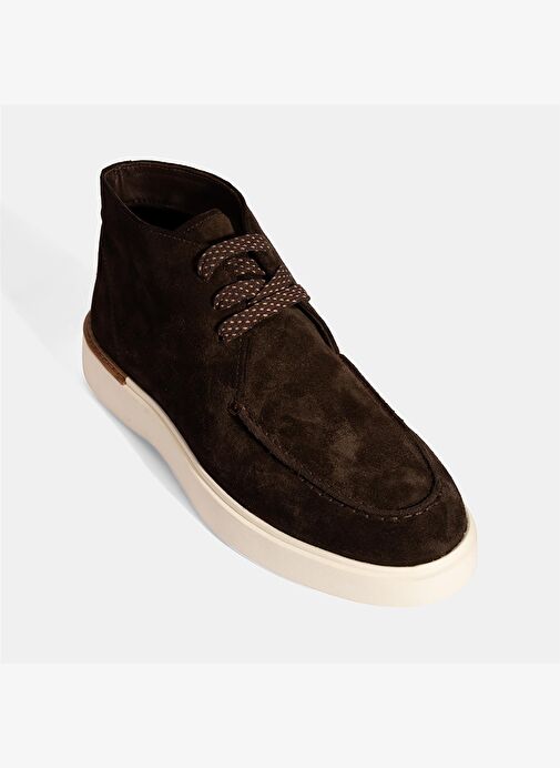 Erkek Kahve Bağcıklı Süet Bot - Görsel 6