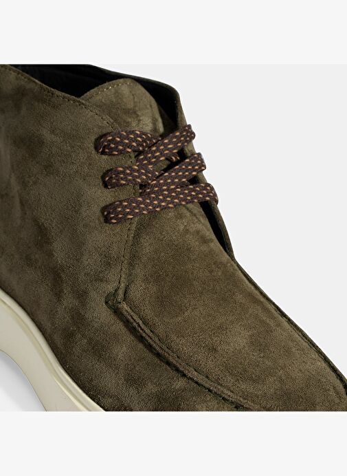 Erkek Yeşil Bağcıklı Süet Bot - Görsel 7