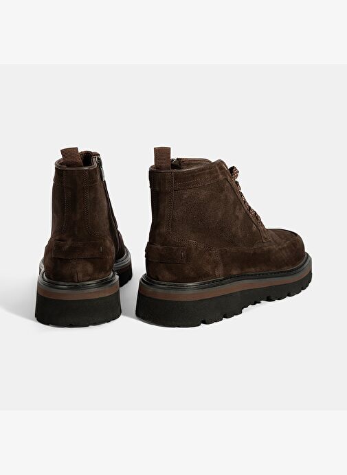 Erkek Kahve Bağcıklı Süet Bot - Görsel 9