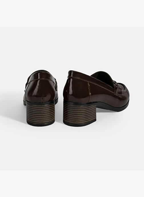 Kadın Kahve DesaComfort Topuklu Rugan Ayakkabı - Görsel 9