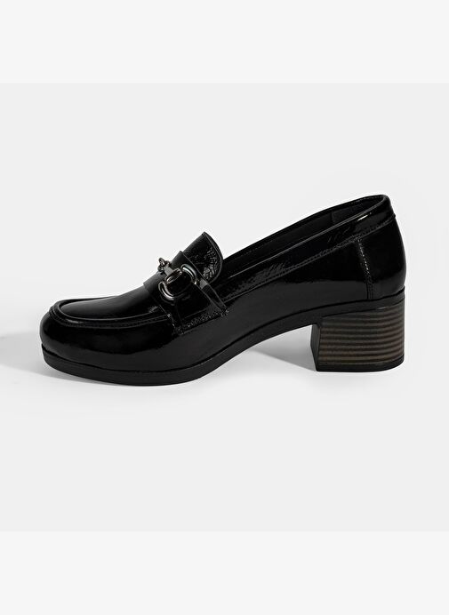 Kadın Siyah DesaComfort Topuklu Rugan Ayakkabı - Görsel 4