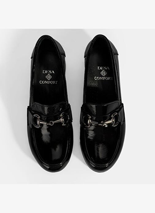 Kadın Siyah DesaComfort Topuklu Rugan Ayakkabı - Görsel 8