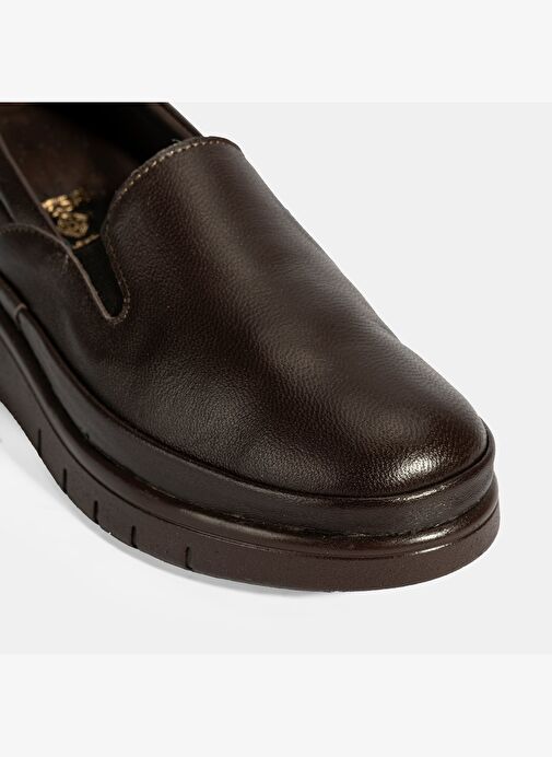 Kadın Kahve DesaComfort Deri Günlük Ayakkabı - Görsel 7