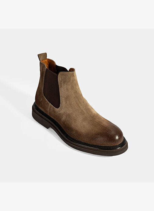 Erkek Vizon Lastikli Süet Bot - Görsel 6