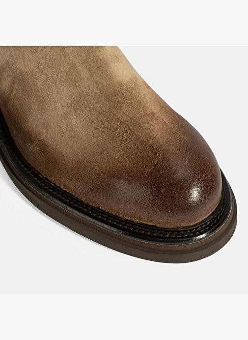 Erkek Vizon Lastikli Süet Bot - Görsel 8