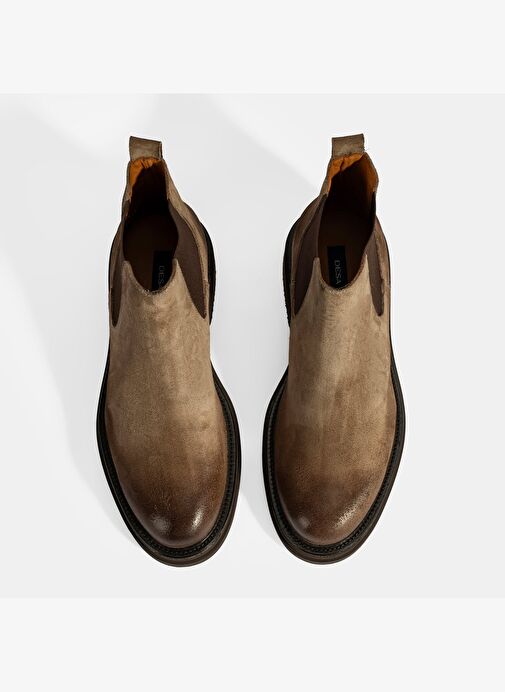 Erkek Vizon Lastikli Süet Bot - Görsel 9