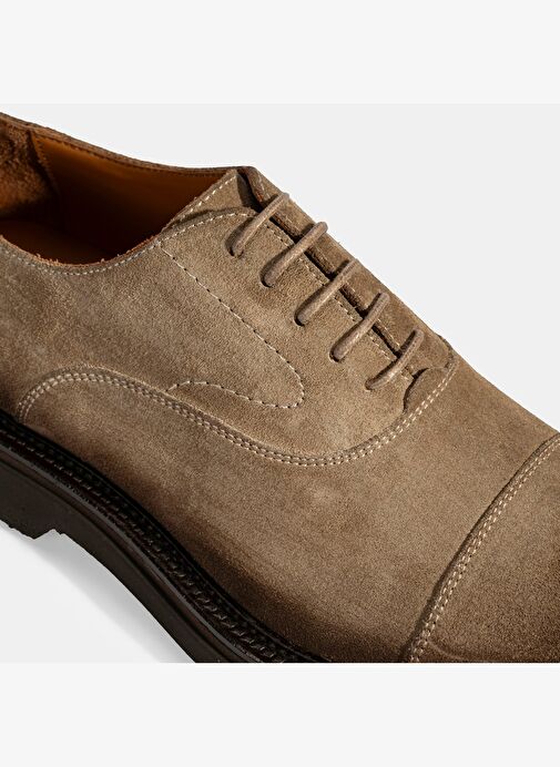 Erkek Vizon Bağcıklı Süet Günlük Ayakkabı - Görsel 7