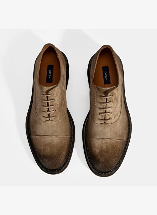 Erkek Vizon Bağcıklı Süet Günlük Ayakkabı - Görsel 8