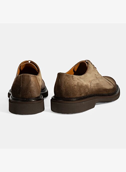 Erkek Vizon Bağcıklı Süet Günlük Ayakkabı - Görsel 9