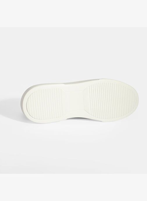 Erkek Kahve Bağcıklı Deri Sneaker - Görsel 5