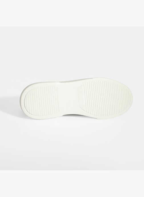 Erkek Siyah Bağcıklı Deri Sneaker - Görsel 5