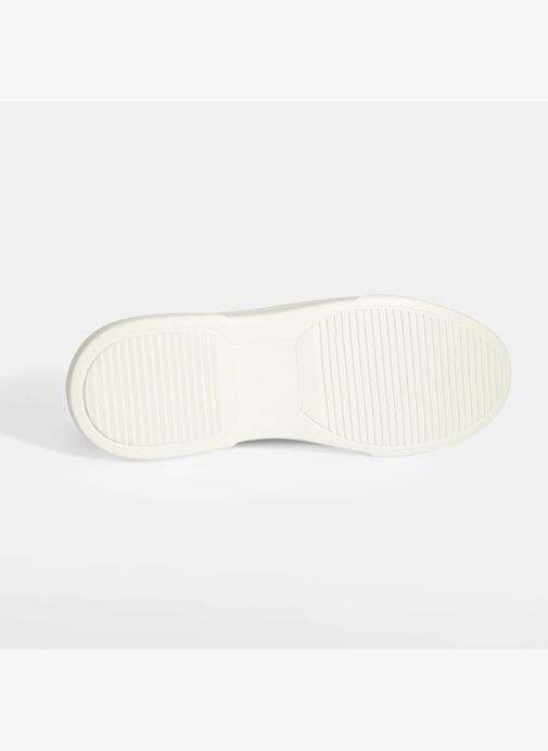 Erkek Taba Bağcıklı Deri Sneaker - Görsel 5