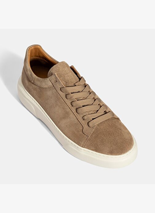 Erkek Kahve Bağcıklı Deri Spor Ayakkabı - Görsel 7