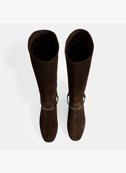 Desa Desa Kahverengi Kadın Kahve Metal Detaylı Deri Süet Çizme Bot | Boyner Kahverengi - 8. görsel