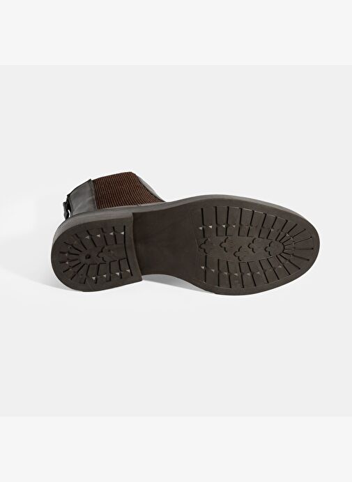 Kadın Kahve Lastikli Deri Chelsea Bot - Görsel 5