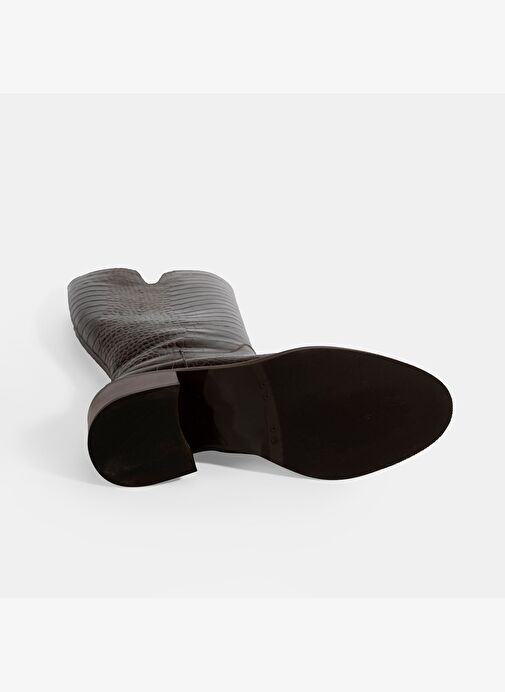 Desa Desa Kahverengi Kadın Kahve Kroko Baskılı Deri Çizme Bot | Boyner Kahverengi - 5. görsel