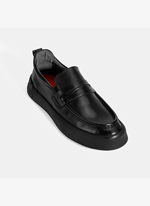 Erkek Siyah Deri Loafer - Görsel 6