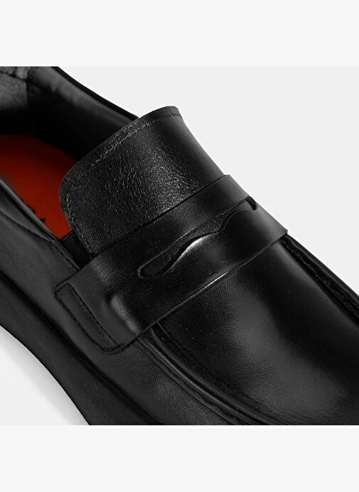 Erkek Siyah Deri Loafer - Görsel 7