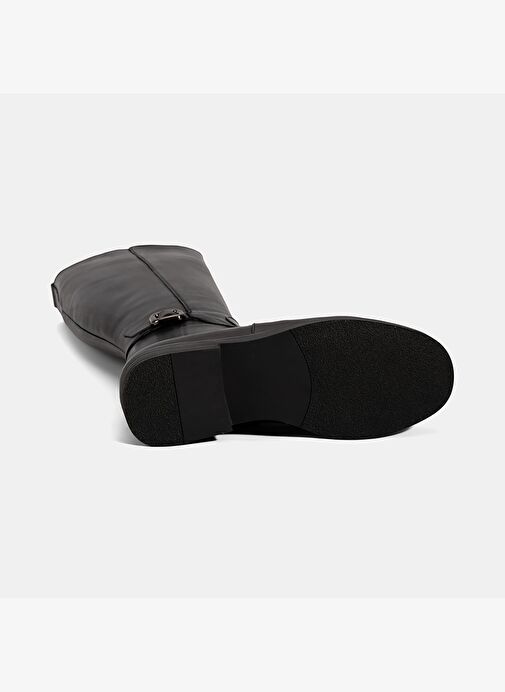 Desa Desa Kadın Siyah Metal Tokalı Kalın Topuklu Deri Çizme Bot | Boyner Siyah - 5. görsel