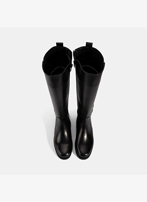 Desa Desa Kadın Siyah Metal Tokalı Kalın Topuklu Deri Çizme Bot | Boyner Siyah - 8. görsel