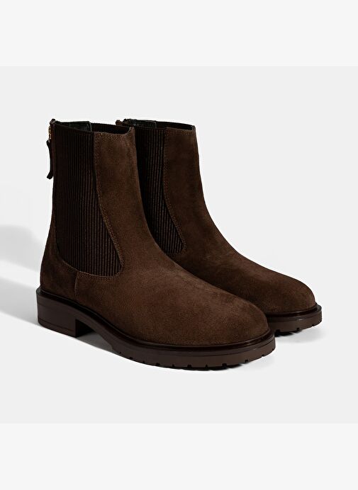 Kadın Kahve Lastikli Süet Chelsea Bot - Görsel 2