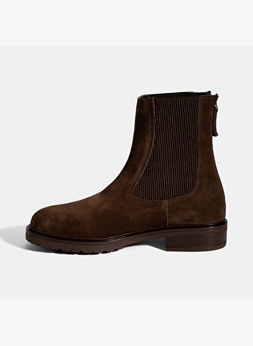Kadın Kahve Lastikli Süet Chelsea Bot - Görsel 4