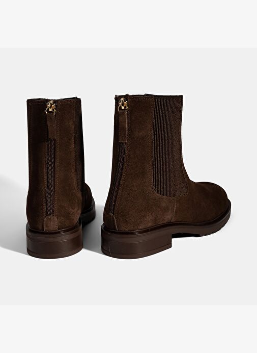 Kadın Kahve Lastikli Süet Chelsea Bot - Görsel 9