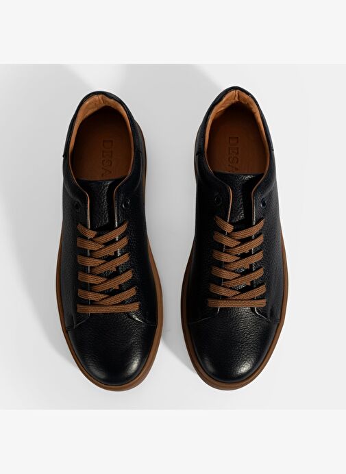 Desa Desa Erkek Lacivert Bağcıklı Deri Sneaker Boyner'de! Lacivert - 9. görsel