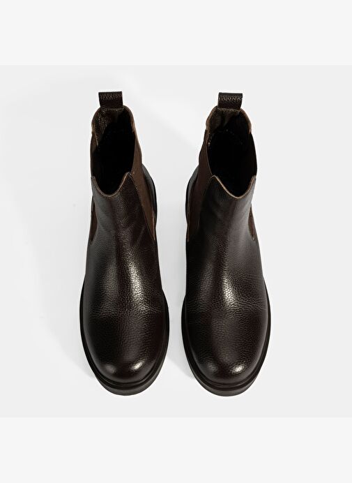 Desa Desa Kahverengi Kadın Kahve Lastik Detaylı Deri Bot Boyner'de! Kahverengi - 8. görsel