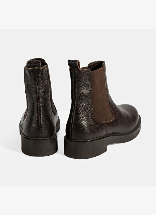 Desa Desa Kahverengi Kadın Kahve Lastik Detaylı Deri Bot Boyner'de! Kahverengi - 9. görsel